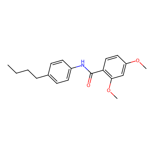 N-(4-butylphenyl)-2,4-dimethoxybenzamide structure