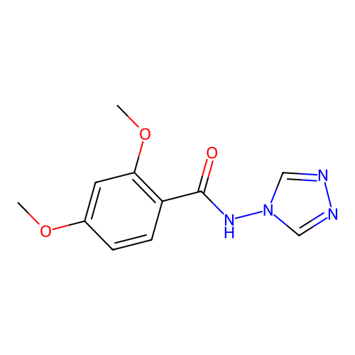 2,4-dimethoxy-N-(4H-1,2,4-triazol-4-yl)benzamide structure