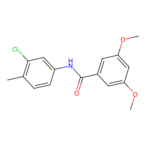N-(3-chloro-4-methylphenyl)-3,5-dimethoxybenzamide structure