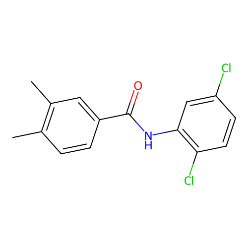N-(2,5-dichlorophenyl)-3,4-dimethylbenzamide structure