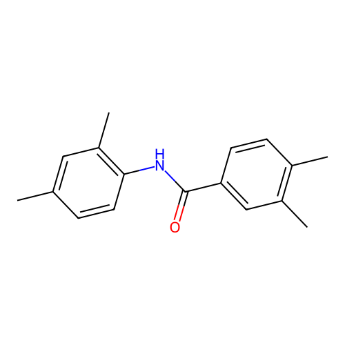 N-(2,4-dimethylphenyl)-3,4-dimethylbenzamide structure