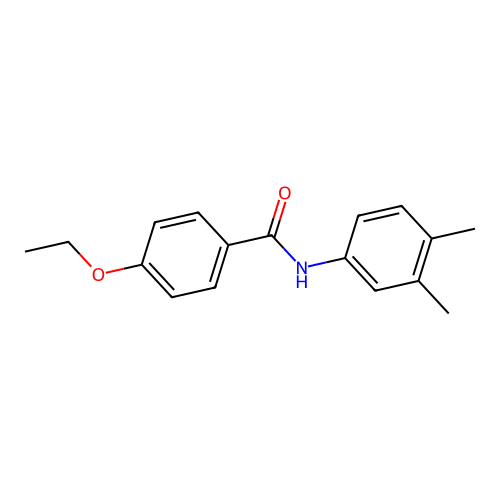 N-(3,4-dimethylphenyl)-4-ethoxybenzamide structure