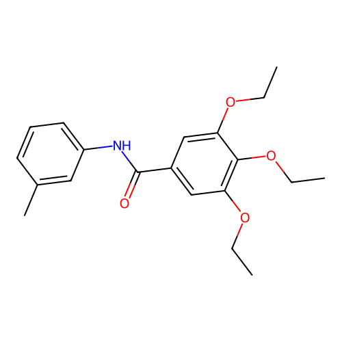3,4,5-triethoxy-N-(3-methylphenyl)benzamide structure