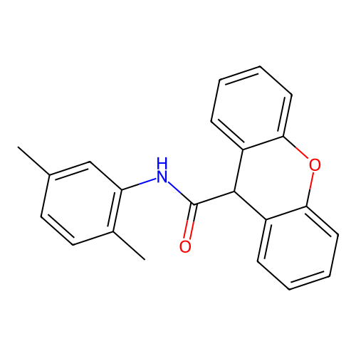 N-(2,5-二甲基苯基)-9H-吨-9-甲酰胺 structure