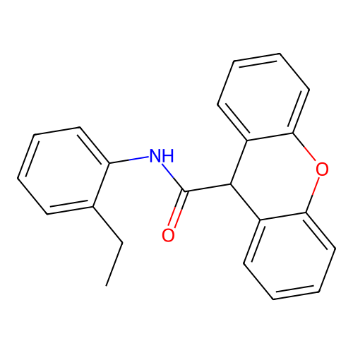 N-(2-乙基苯基)-9H-吨-9-甲酰胺 structure