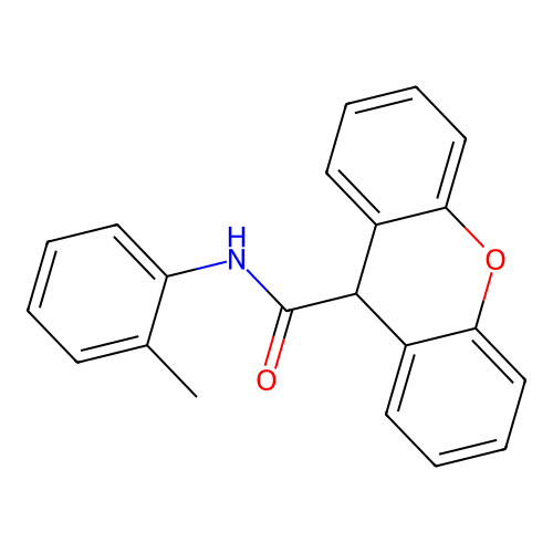 N-(2-甲基苯基)-9H-呫吨-9-甲酰胺 structure