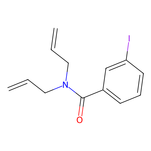 N,N-diallyl-3-iodobenzamide structure