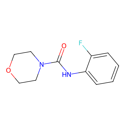N-(2-fluorophenyl)morpholine-4-carboxamide structure