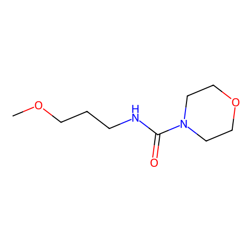 N-(3-methoxypropyl)morpholine-4-carboxamide structure