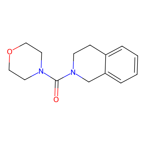 3,4-dihydroisoquinolin-2(1H)-yl(morpholin-4-yl)methanone structure
