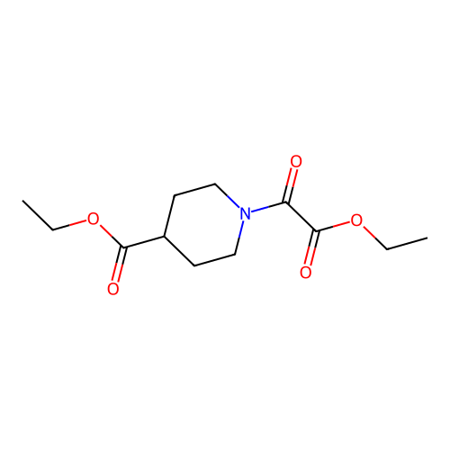 Ethyl 1-(2-ethoxy-2-oxoacetyl)piperidine-4-carboxylate structure