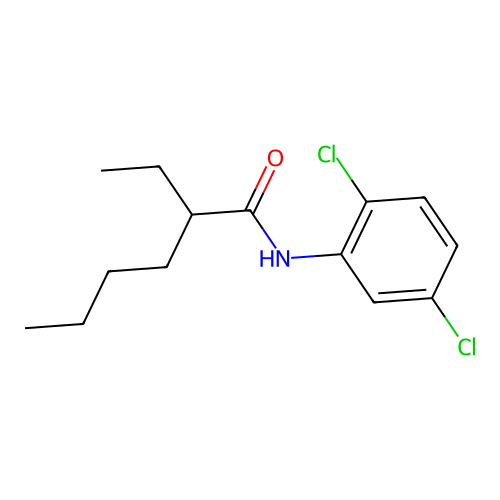 N-(2,5-dichlorophenyl)-2-ethylhexanamide structure
