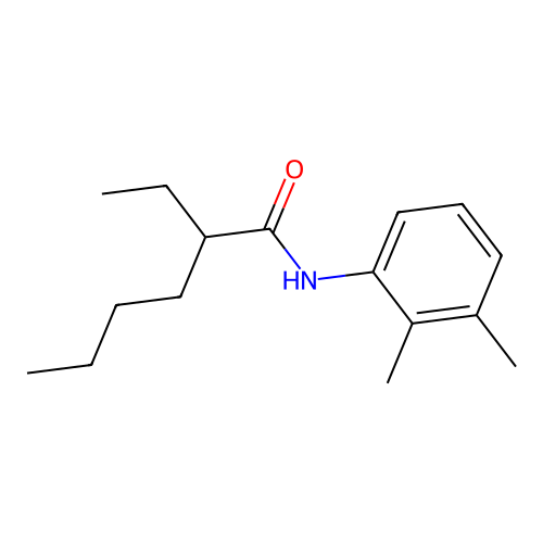N-(2,3-dimethylphenyl)-2-ethylhexanamide structure
