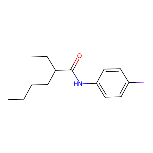 2-ethyl-N-(4-iodophenyl)hexanamide structure