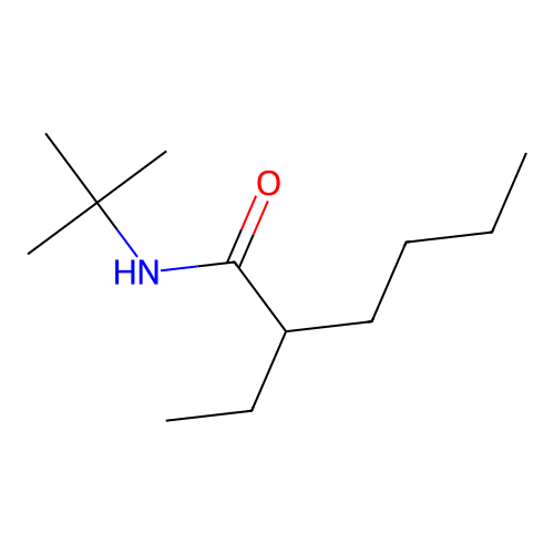N-tert-butyl-2-ethylhexanamide structure