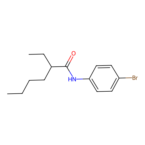 N-(4-bromophenyl)-2-ethylhexanamide structure