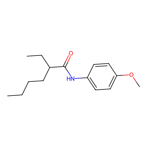 2-ethyl-N-(4-methoxyphenyl)hexanamide structure