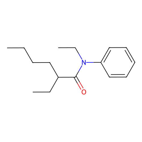 N,2-diethyl-N-phenylhexanamide structure