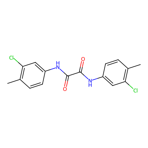 N,N'-bis(3-chloro-4-methylphenyl)ethanediamide structure