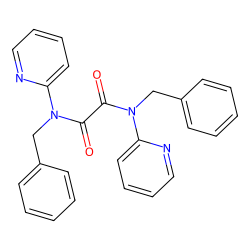 N,N'-dibenzyl-N,N'-di(pyridin-2-yl)ethanediamide structure