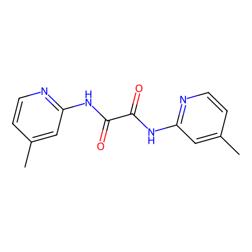N,N'-bis(4-methyl-2-pyridinyl)oxamide structure