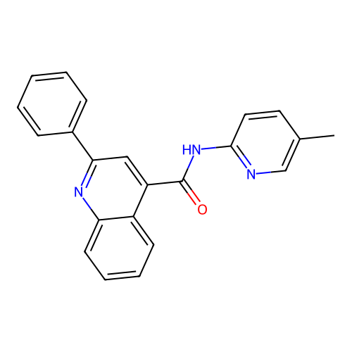 N-(5-methylpyridin-2-yl)-2-phenylquinoline-4-carboxamide structure