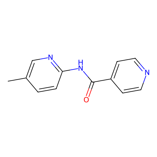 N-(5-methylpyridin-2-yl)pyridine-4-carboxamide structure