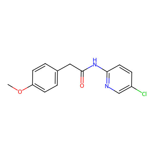 N-(5-chloropyridin-2-yl)-2-(4-methoxyphenyl)acetamide structure
