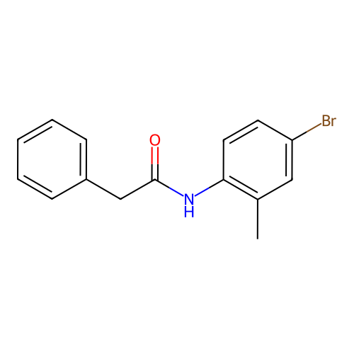 N-(4-bromo-2-methylphenyl)-2-phenylacetamide structure