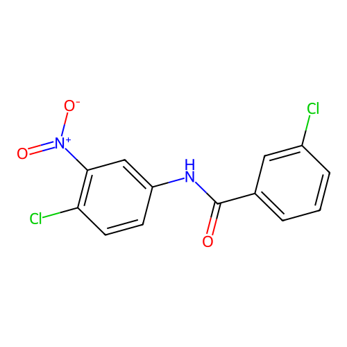 3-chloro-N-(4-chloro-3-nitrophenyl)benzamide structure