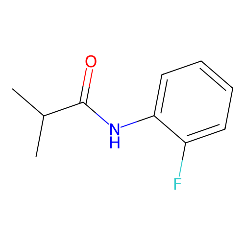 N-(2-fluorophenyl)-2-methylpropanamide structure