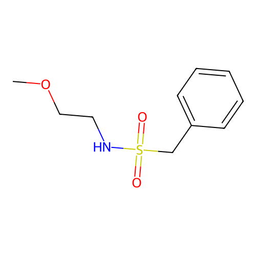 N-(2-methoxyethyl)-1-phenylmethanesulfonamide structure