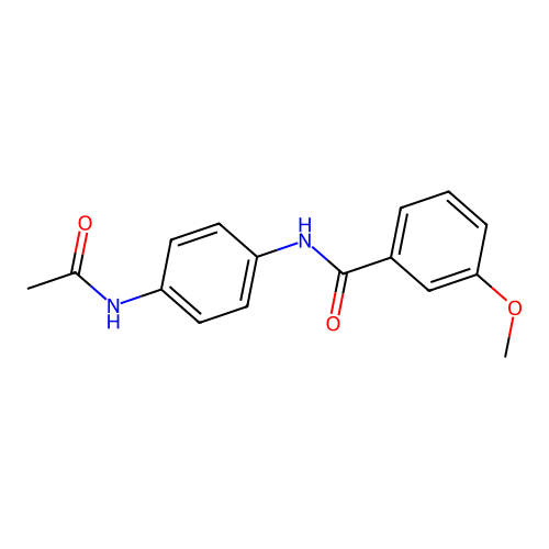 N-(4-acetamido苯基)-3-甲氧基苯甲酰胺 structure