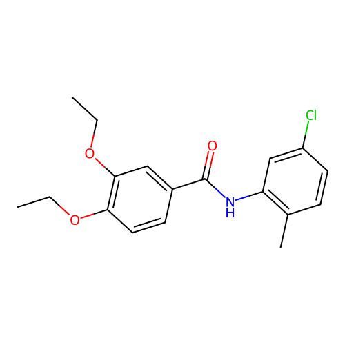 N-(5-chloro-2-methylphenyl)-3,4-diethoxybenzamide structure