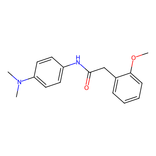 N-[4-(dimethylamino)phenyl]-2-(2-methoxyphenyl)acetamide structure
