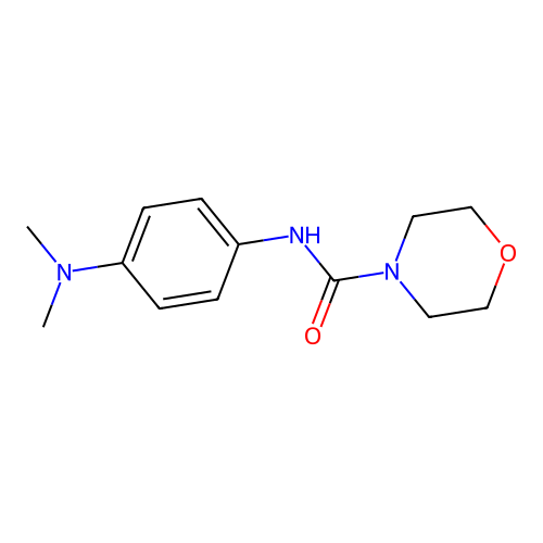N-[4-(dimethylamino)phenyl]morpholine-4-carboxamide structure