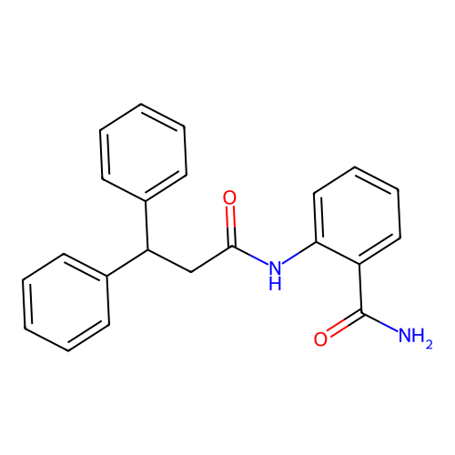 2-[(3,3-Diphenylpropanoyl)amino]benzamide structure