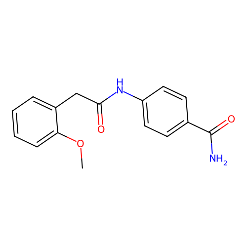 4-{[(2-Methoxyphenyl)acetyl]amino}benzamide structure