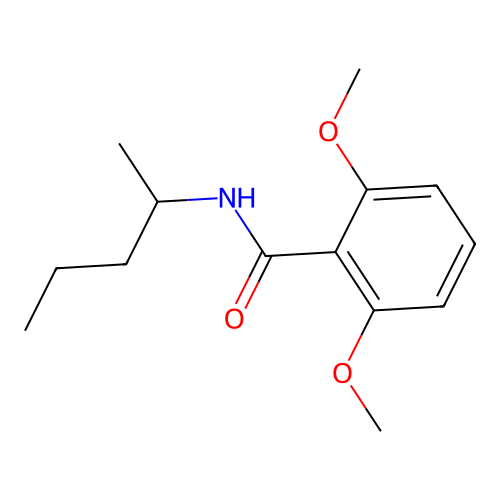 2,6-dimethoxy-N-(pentan-2-yl)benzamide structure