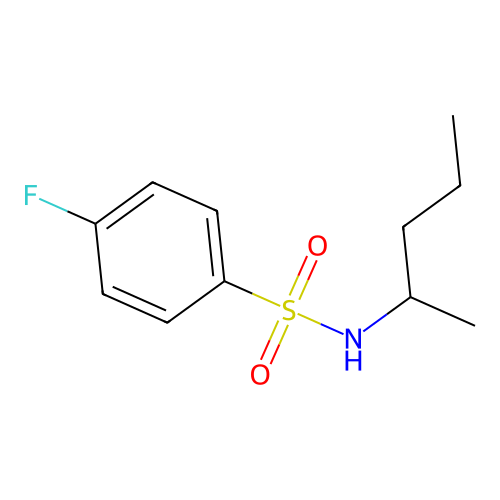 4-fluoro-N-pentan-2-ylbenzenesulfonamide structure