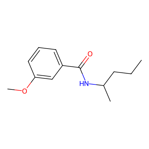 3-methoxy-N-(pentan-2-yl)benzamide structure