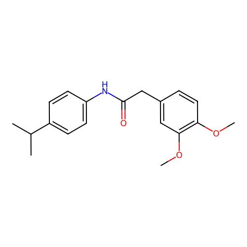 2-(3,4-dimethoxyphenyl)-N-(4-isopropylphenyl)acetamide structure