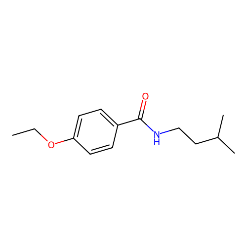 4-ethoxy-N-(3-methylbutyl)benzamide structure