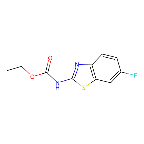 ethyl N-(6-fluoro-1,3-benzothiazol-2-yl)carbamate structure