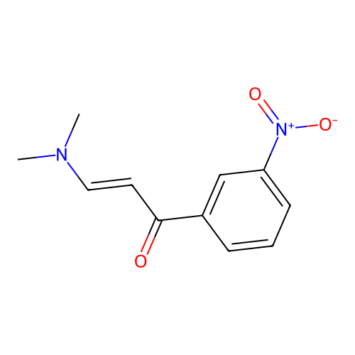 (2E)-3-(dimethylamino)-1-(3-nitrophenyl)prop-2-en-1-one structure