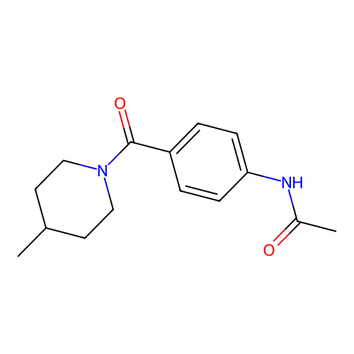 N-[4-(4-methylpiperidine-1-carbonyl)phenyl]acetamide structure