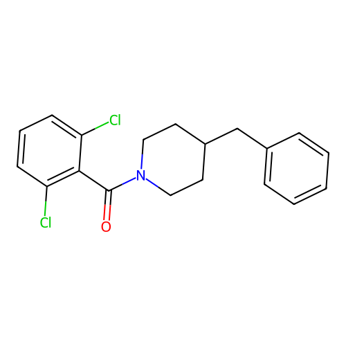 (4-Benzylpiperidin-1-yl)(2,6-dichlorophenyl)methanone structure