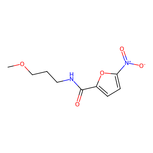 N-(3-methoxypropyl)-5-nitrofuran-2-carboxamide structure