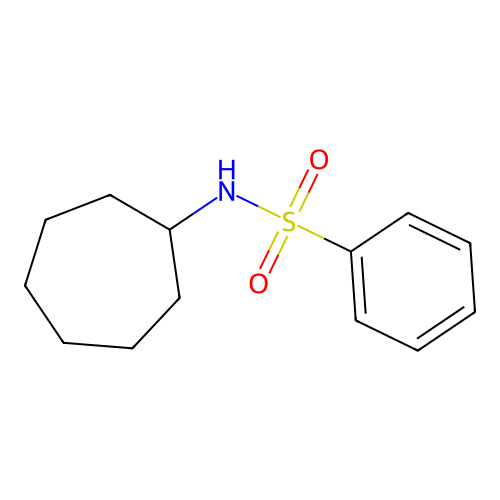 N-cycloheptylbenzenesulfonamide structure