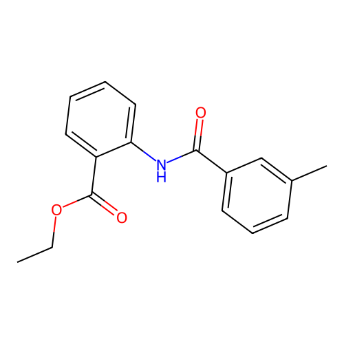 Ethyl 2-[(3-methylbenzoyl)amino]benzoate structure